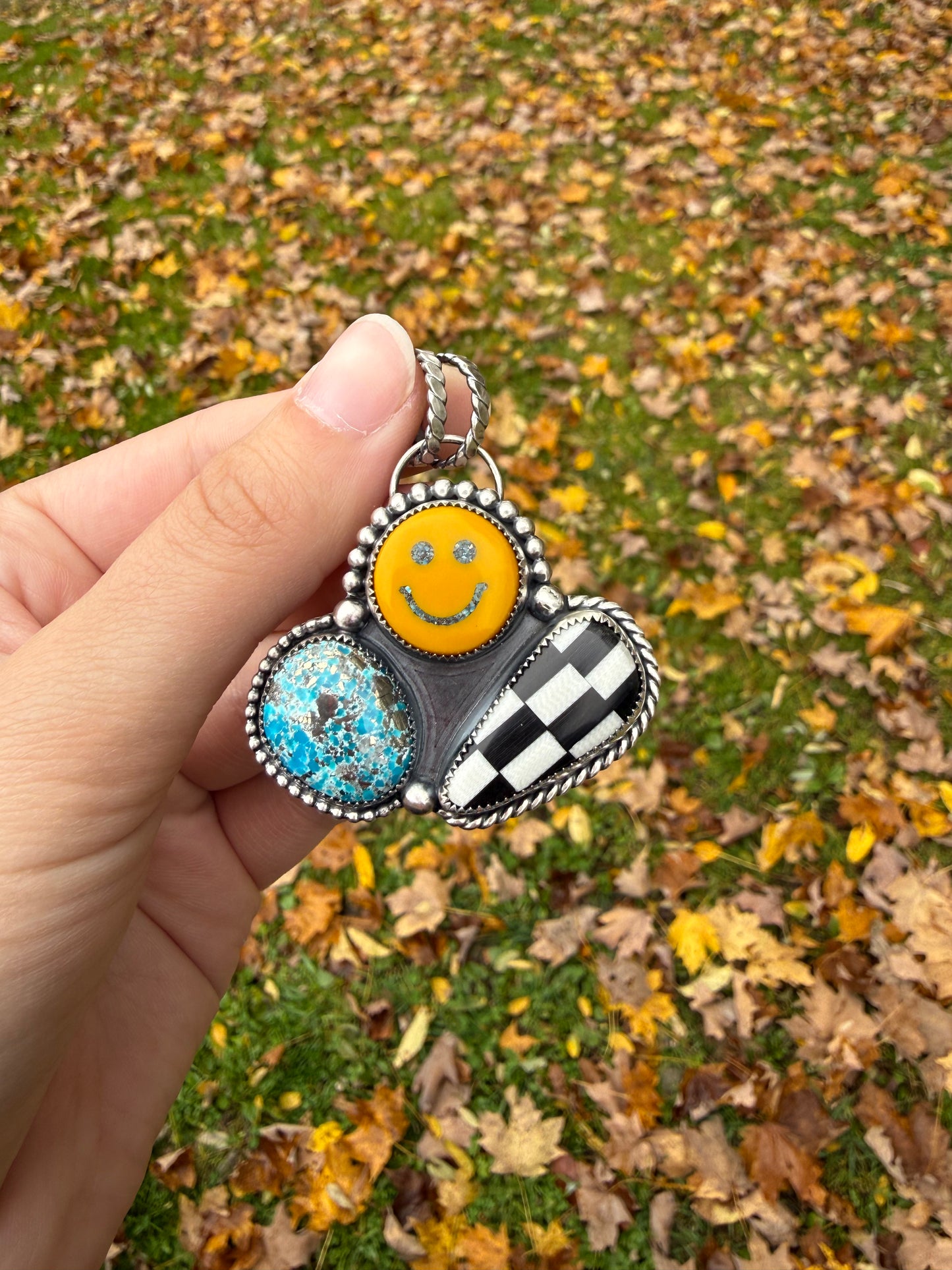 Funky Smiley Pendant