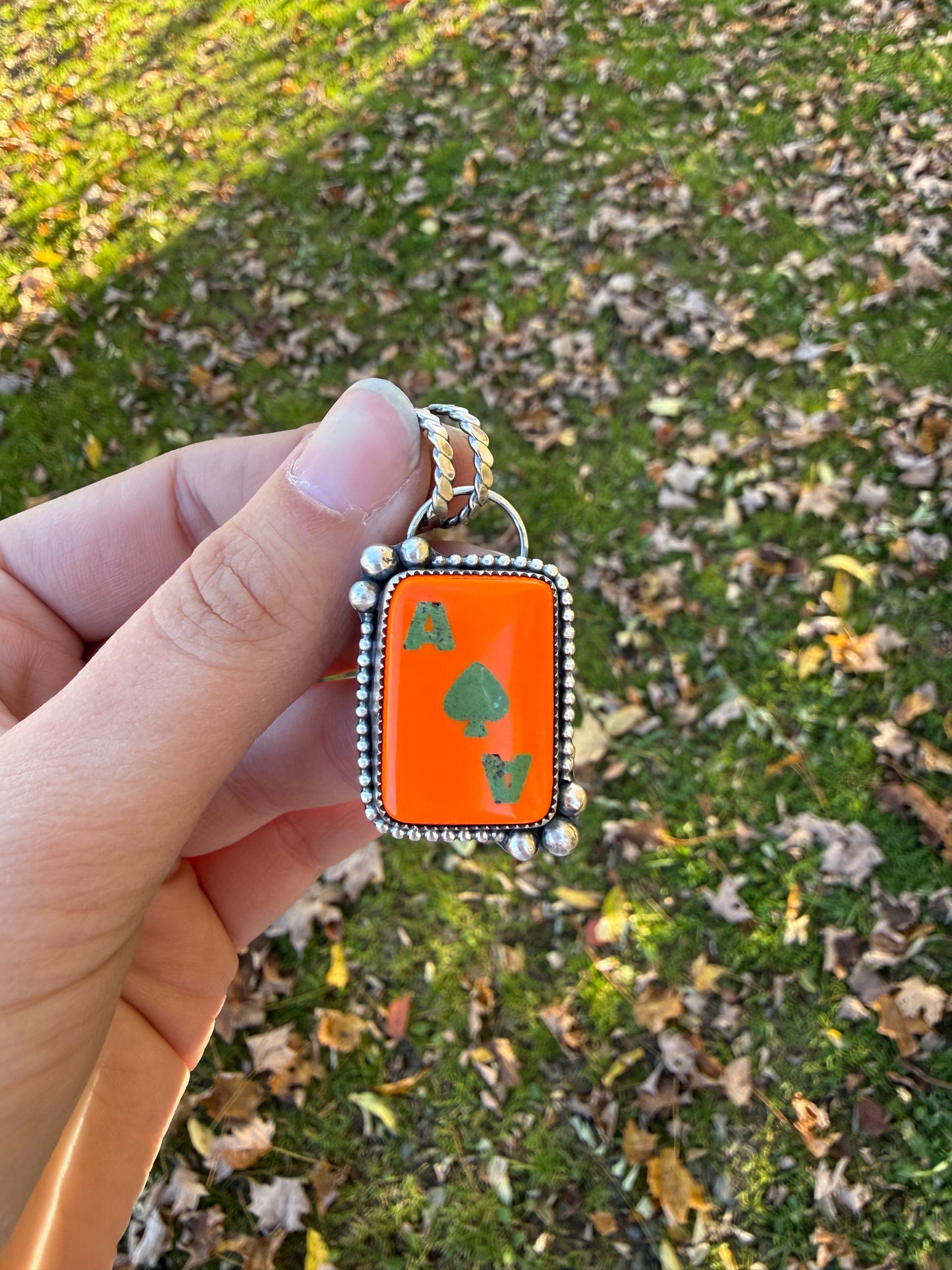 Orange Ace Pendant