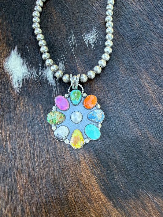 Multi stone pendant