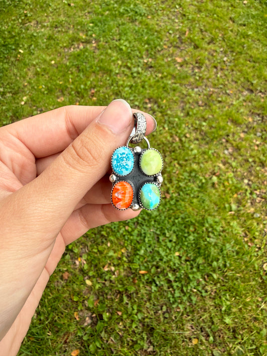 Multi stone pendant #1