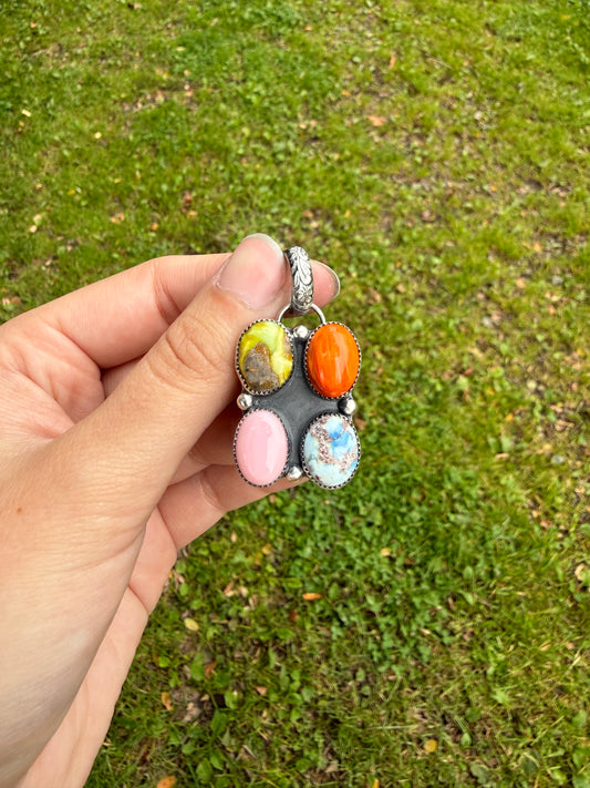 Multi stone pendant #3