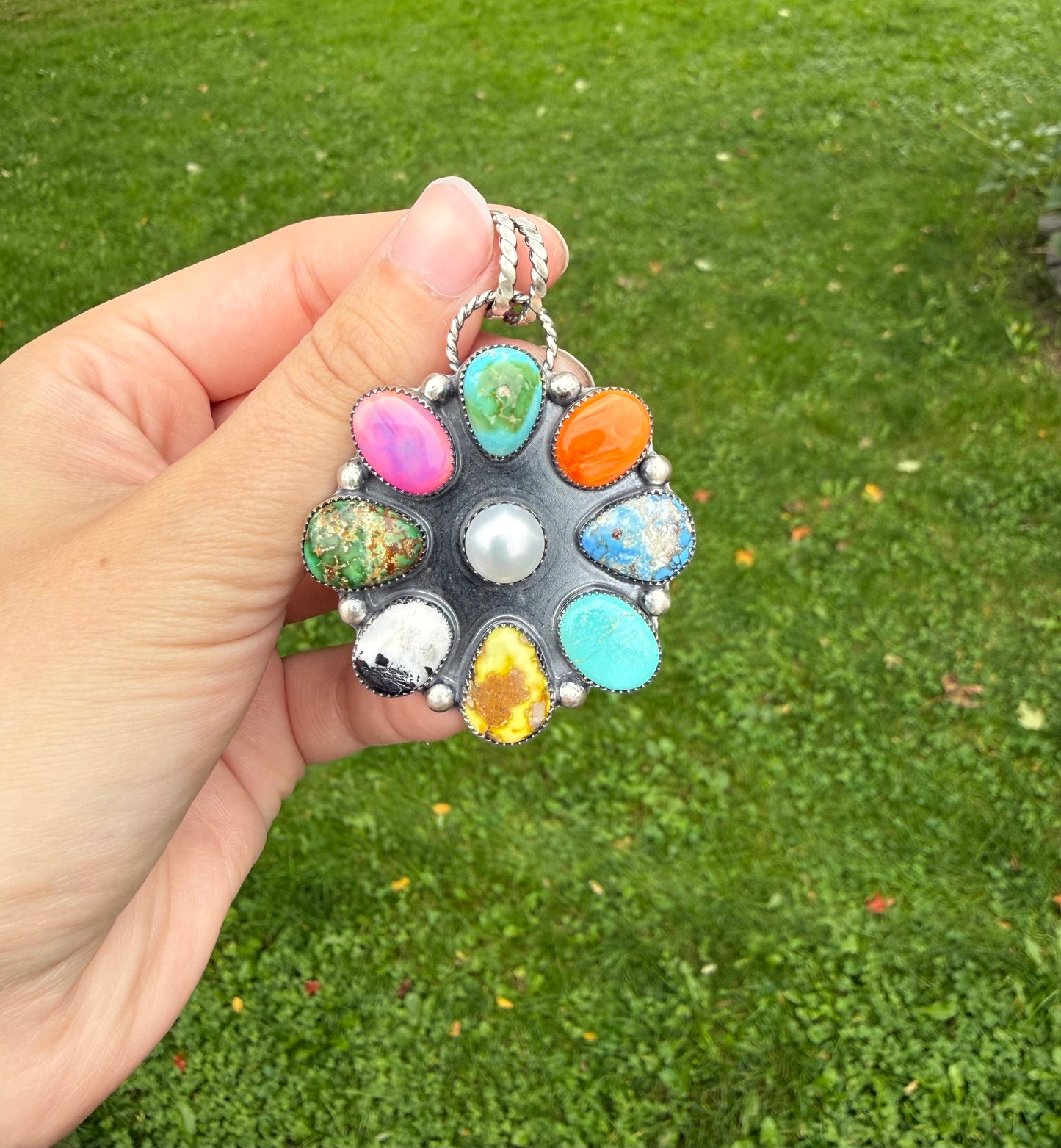 Multi stone pendant