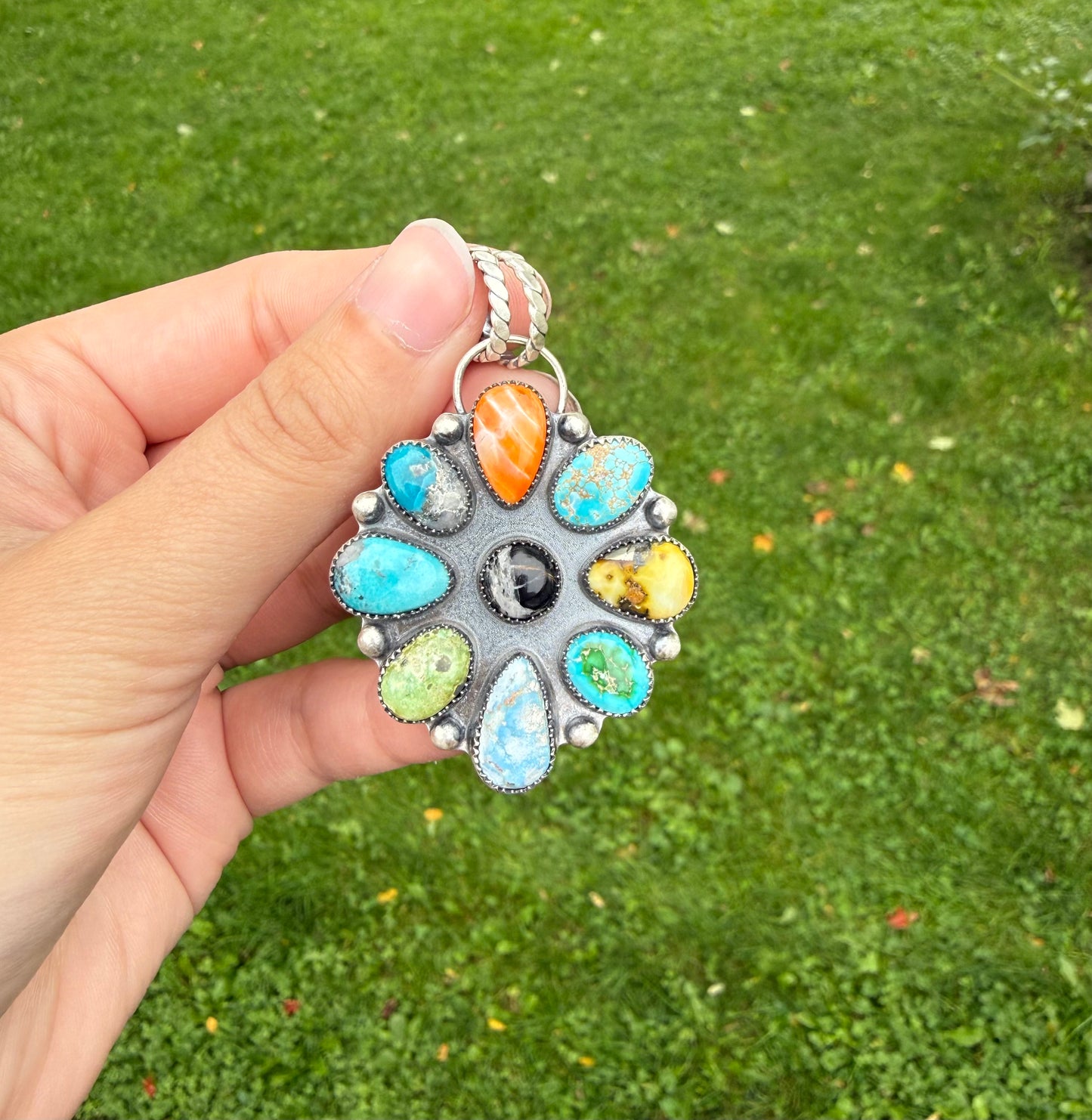 Multi stone pendant
