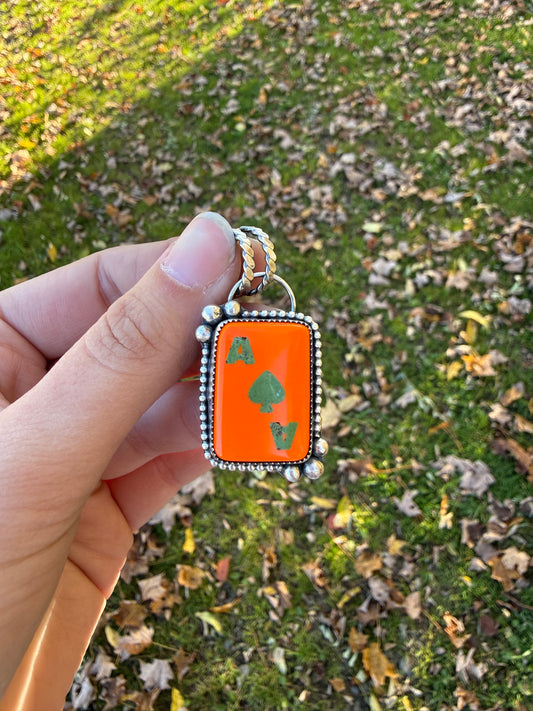 Orange Ace Pendant